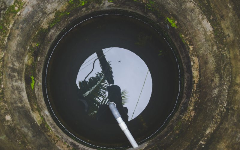 Inside a well